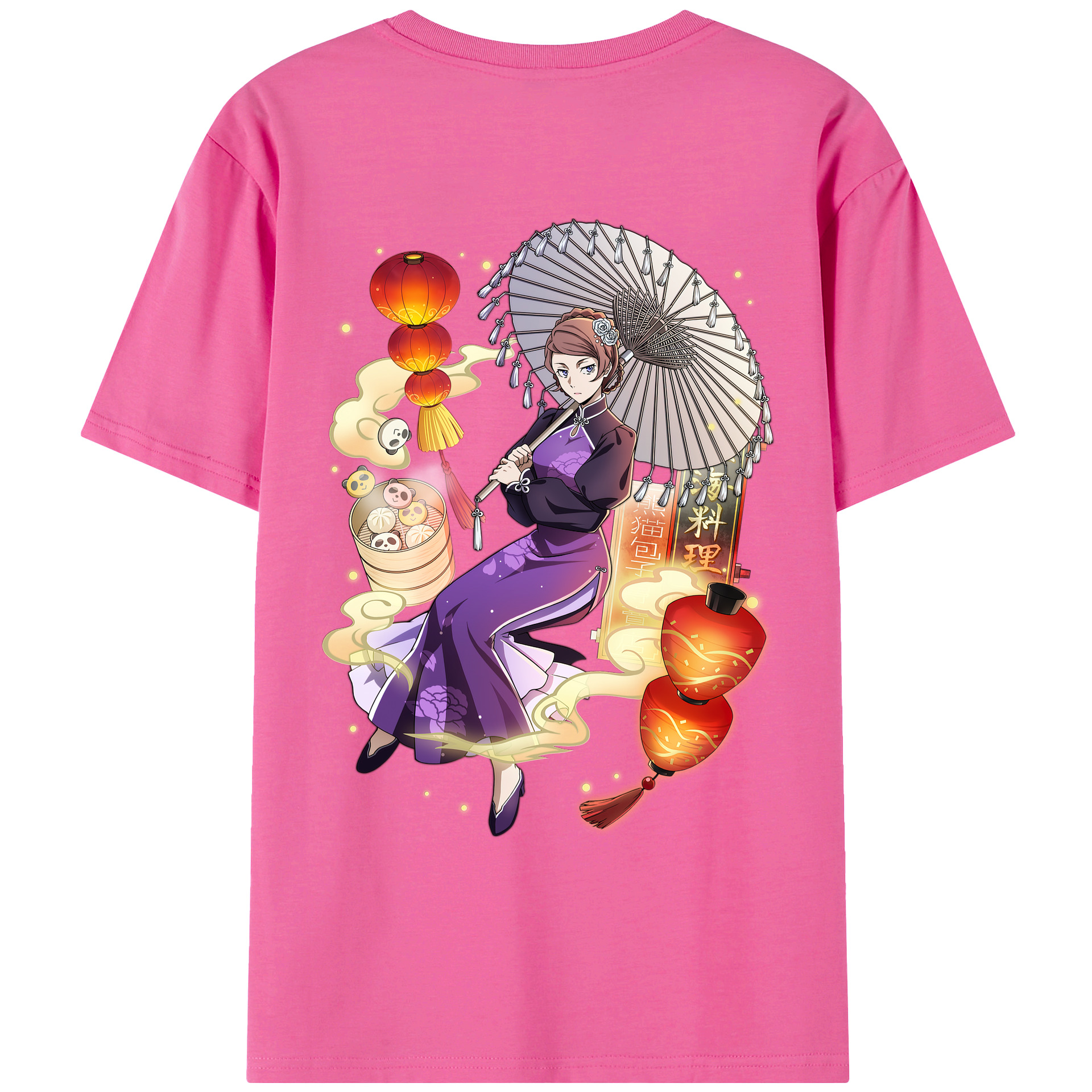 （画像用） 文豪ストレイドッグス Bungo Stray Dogs レディース半袖Tシャツ(バックプリント)